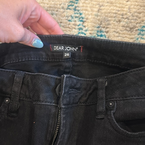 Dear John skinny jeans with raw hem fringe - Picture 2 of 3